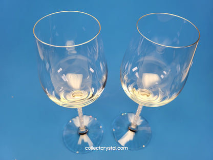 Crystalline White Wine Glasses Set of 2 Item # 1095947