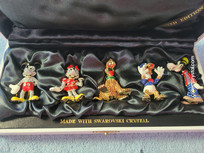 Swarovski Arribas Disney LE Fab 5 Set 14014010 Mickey Minnie Donald Pluto Goofy