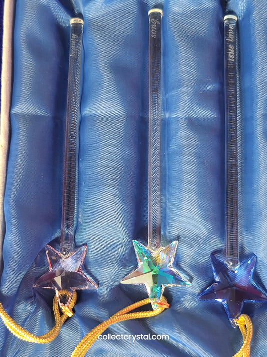 Disney Arribas Brothers Swarovski Crystal Fairy Wand Set