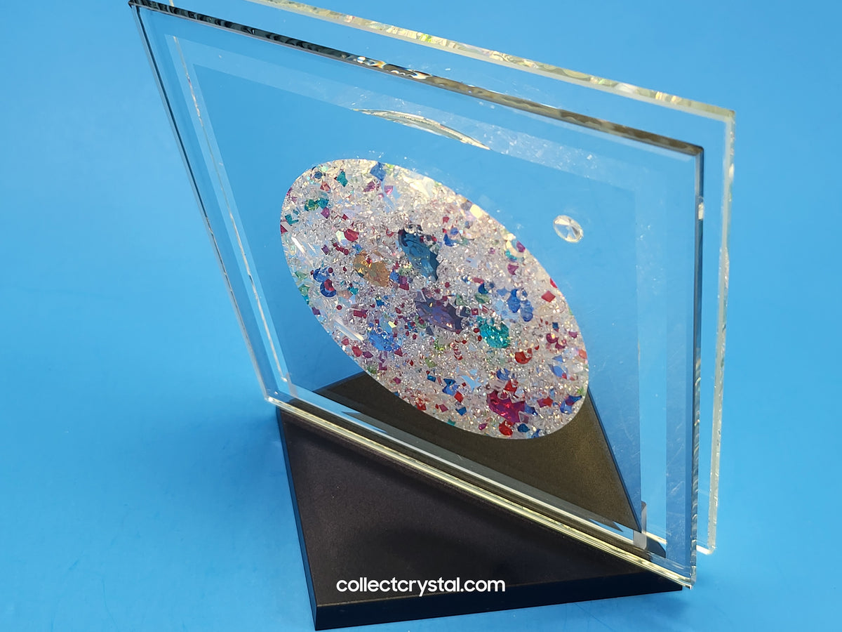 Kristallwelten CRYSTAL WALL TILE # 9990000006 WITH THE ORIGIONAL STAND