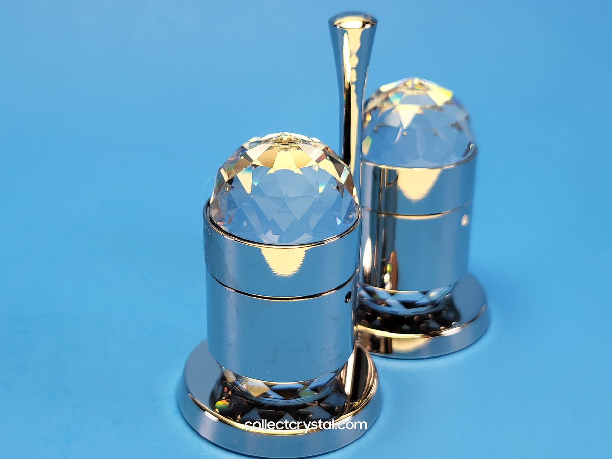 CRUET SET / SALT AND PEPPER SET RHODIUM 011313-4-5
