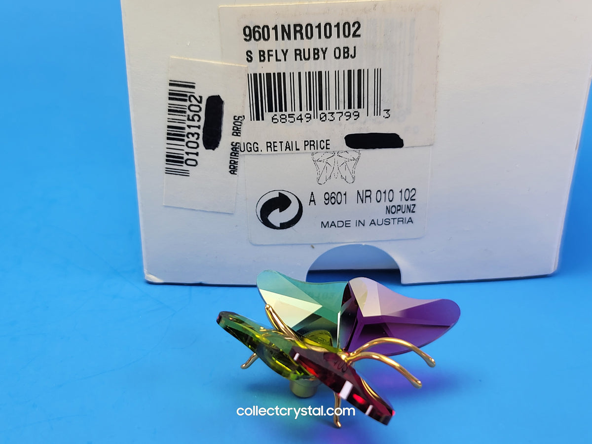 PARADISE BUGS OBJECT – BUTTERFLY ABALA RUBY SMALL 250459