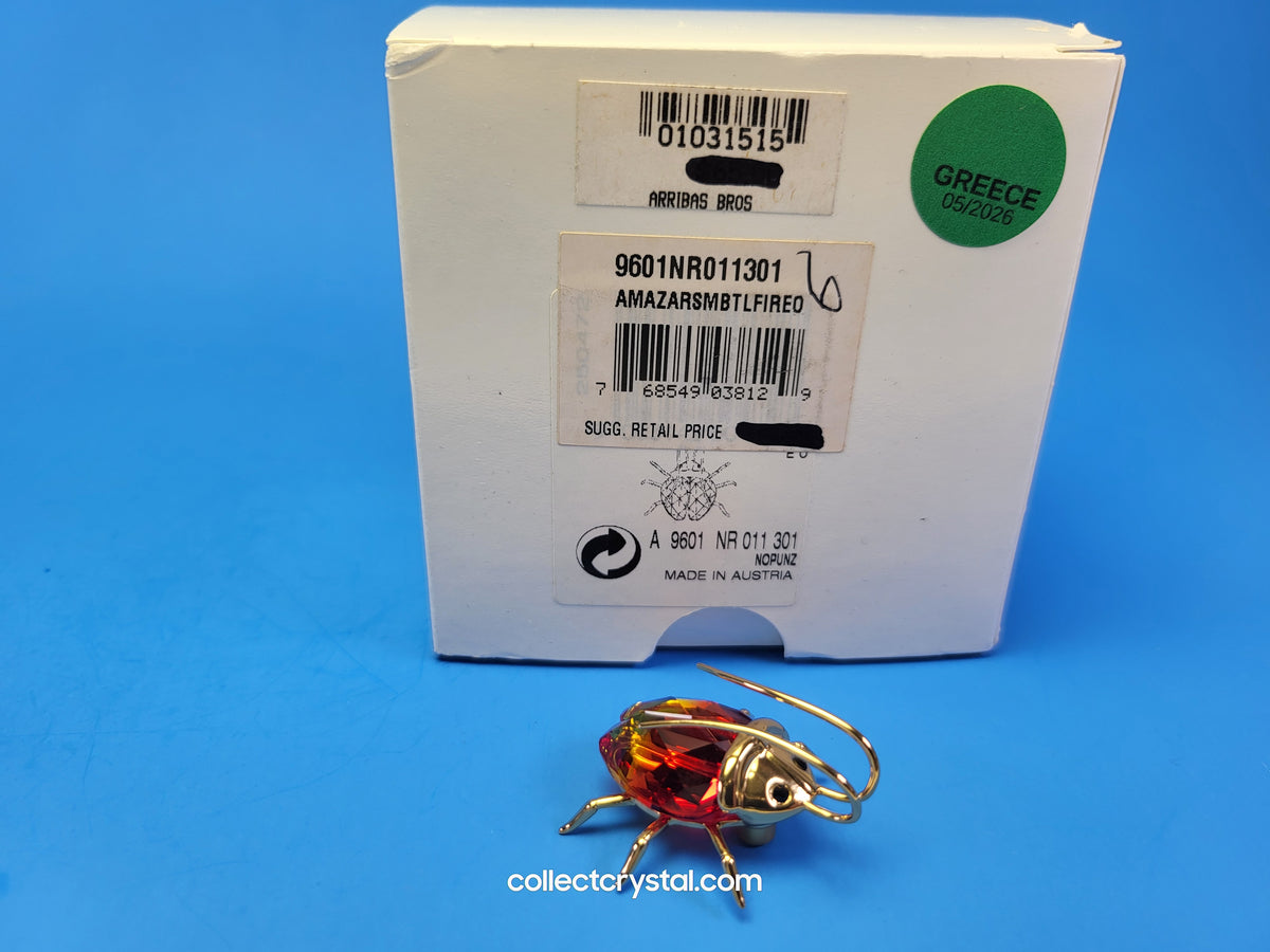 PARADISE BUGS OBJECT – BEETLE AMAZAR FIRE-OPAL SMALL 240364