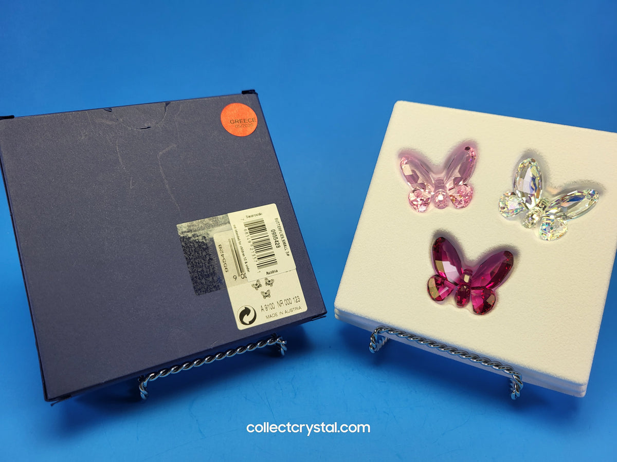 BRILLIANT BUTTERFLIES – SET OF 3 PINK/RED SMALL 955428