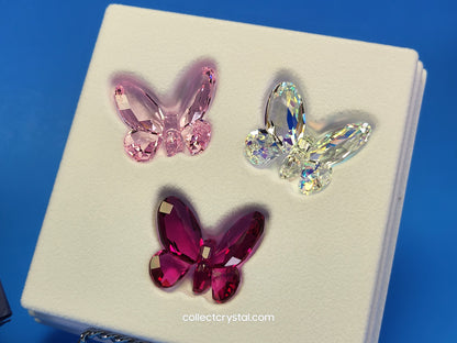 BRILLIANT BUTTERFLIES – SET OF 3 PINK/RED SMALL 955428