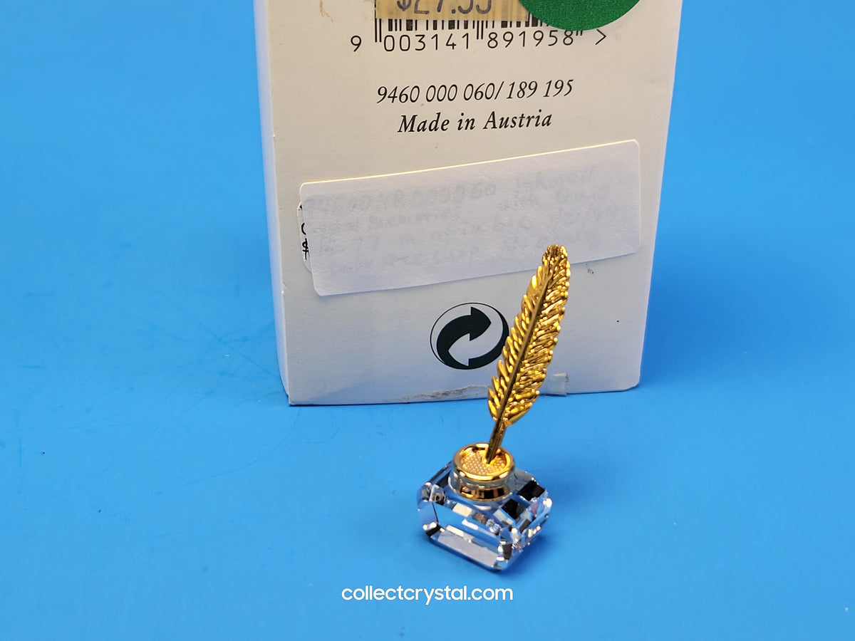 MEMORIES – INKWELL WITH QUILL RHODIUM 626854