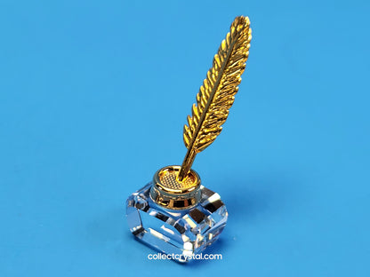 MEMORIES – INKWELL WITH QUILL RHODIUM 626854