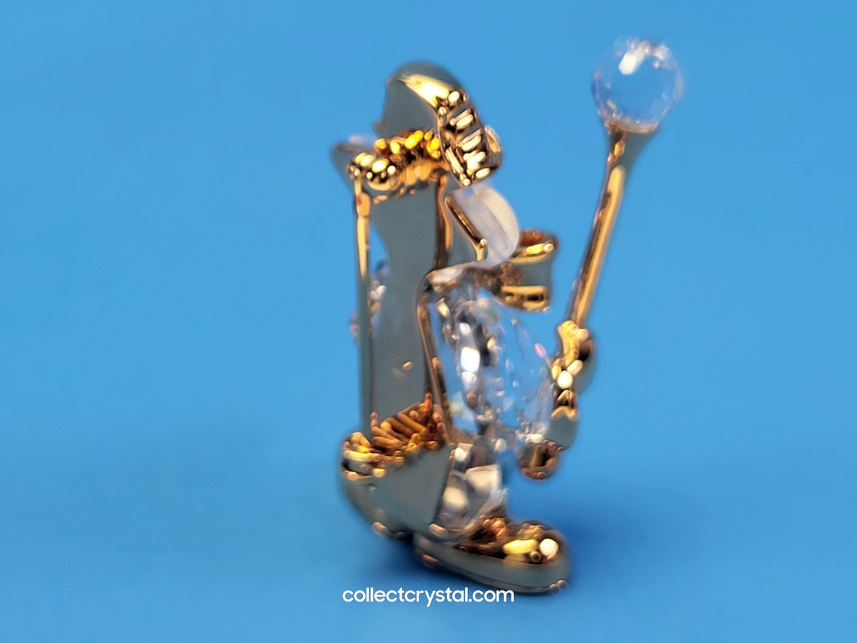 MEMORIES - Conductor Clown - Crystal and Gold BROOCH # 220312