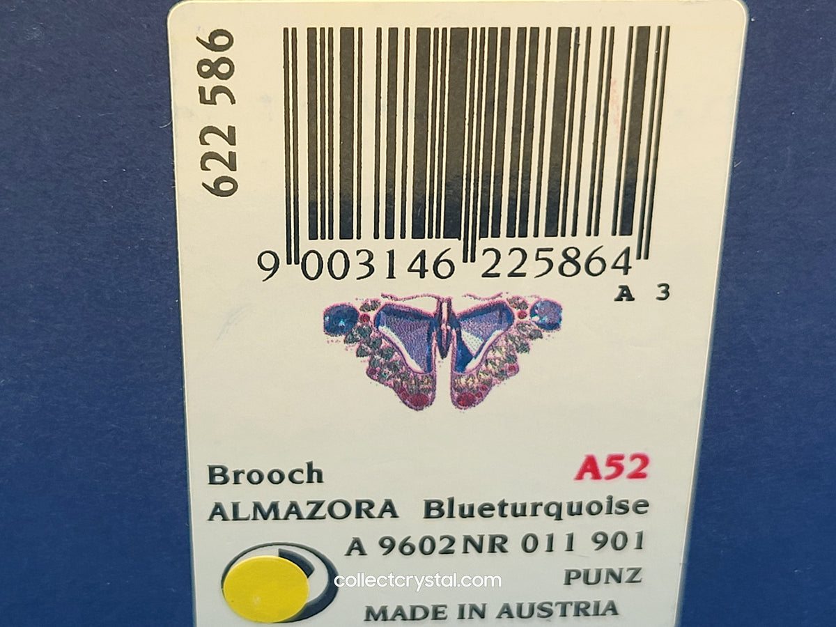 PARADISE BUGS BROOCH – BUTTERFLY ALAMAZORA TURQUOISE 622586
