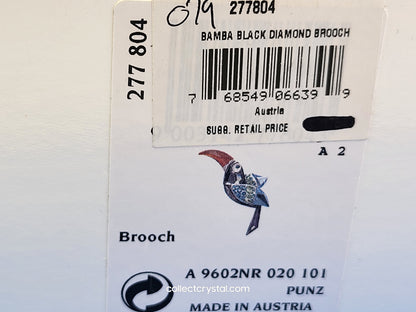 PARADISE BIRDS – BROOCH BAMBA BLACK DIAMOND 277804