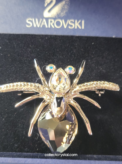PARADISE BUGS BROOCH – SPIDER DARJA AURORA BOREALIS / SILVER SHADE 903655