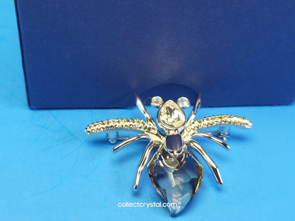PARADISE BUGS BROOCH – SPIDER DARJA AURORA BOREALIS / SILVER SHADE 903655