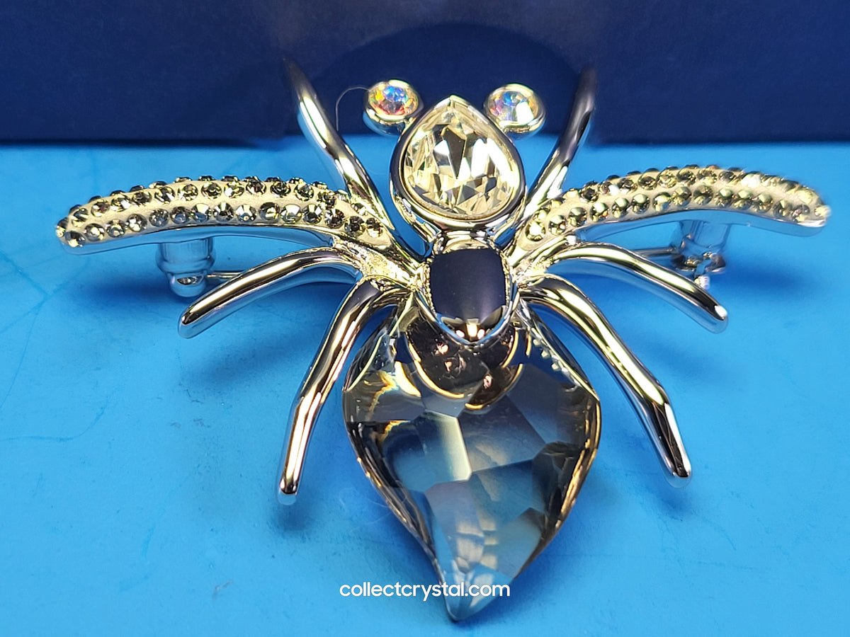 PARADISE BUGS BROOCH – SPIDER DARJA AURORA BOREALIS / SILVER SHADE 903655