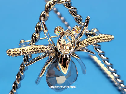 PARADISE BUGS BROOCH – SPIDER DARJA AURORA BOREALIS / SILVER SHADE 903655