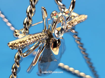 PARADISE BUGS BROOCH – SPIDER DARJA AURORA BOREALIS / SILVER SHADE 903655