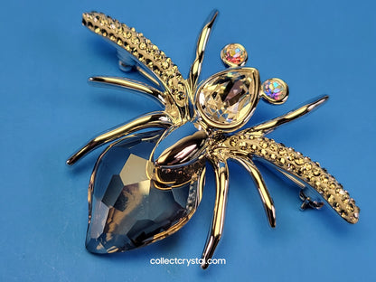 PARADISE BUGS BROOCH – SPIDER DARJA AURORA BOREALIS / SILVER SHADE 903655