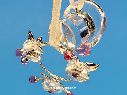 MEMORIES – TOP HAT AND GARLAND RHODIUM 624579