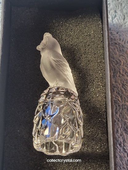 OWL on Thimble Base #  012007 OR 9440 100 001 Bird - Crystal Colors