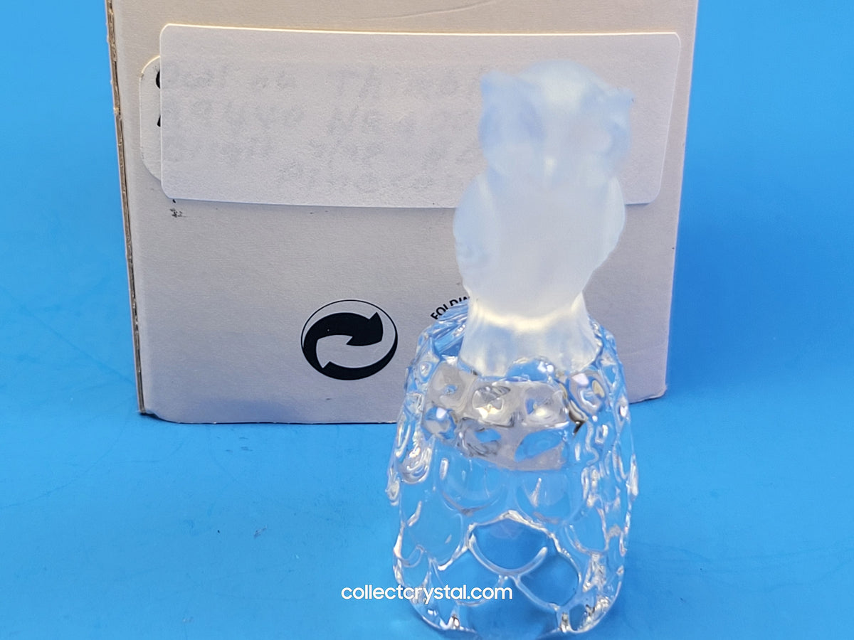 OWL on Thimble Base #  012007 OR 9440 100 001 Bird - Crystal Colors