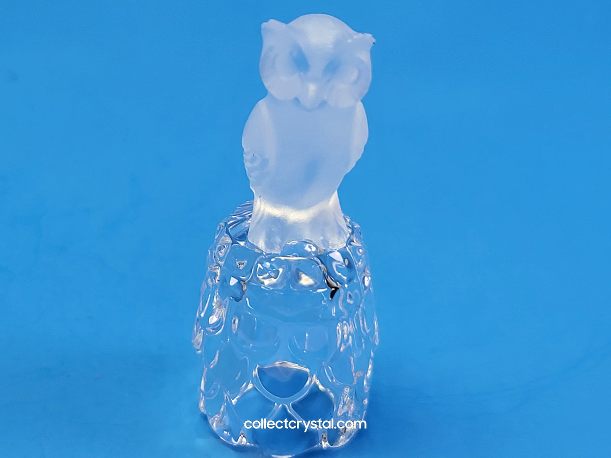 OWL on Thimble Base #  012007 OR 9440 100 001 Bird - Crystal Colors