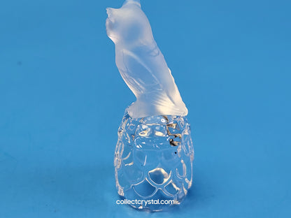 OWL on Thimble Base #  012007 OR 9440 100 001 Bird - Crystal Colors