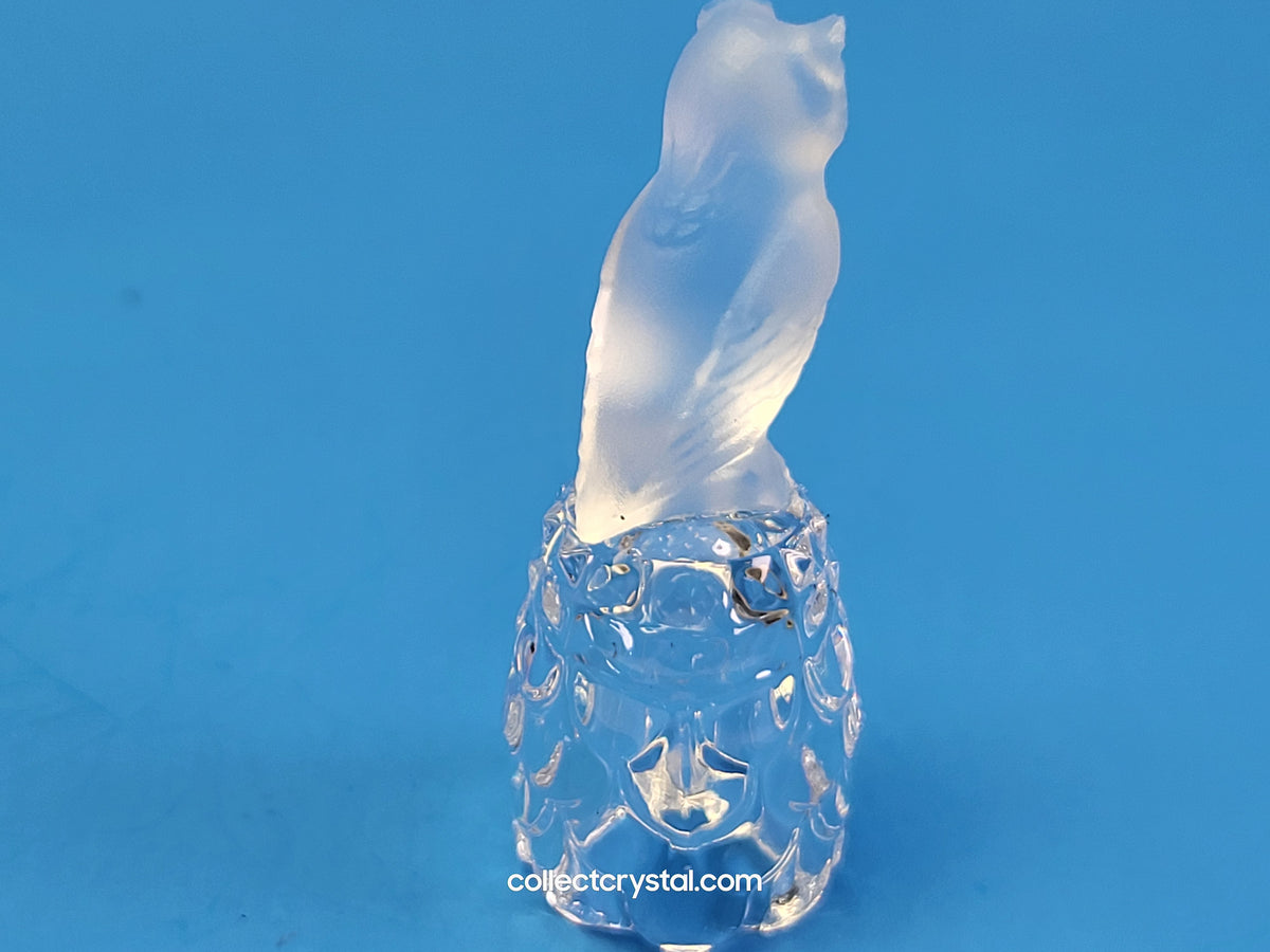 OWL on Thimble Base #  012007 OR 9440 100 001 Bird - Crystal Colors