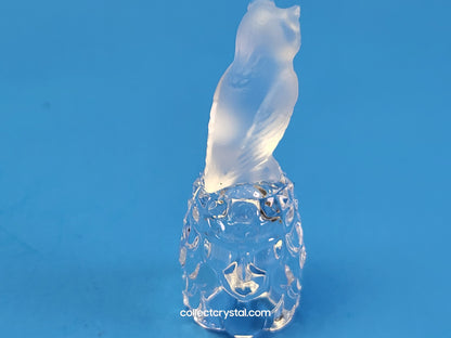 OWL on Thimble Base #  012007 OR 9440 100 001 Bird - Crystal Colors