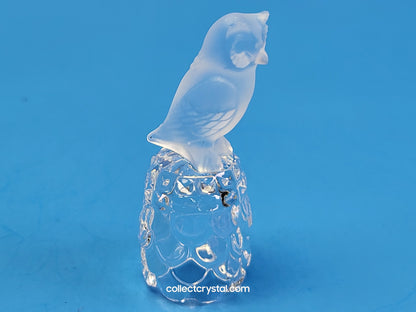 OWL on Thimble Base #  012007 OR 9440 100 001 Bird - Crystal Colors
