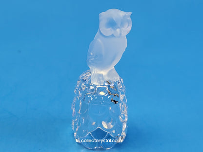 OWL on Thimble Base #  012007 OR 9440 100 001 Bird - Crystal Colors