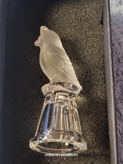 OWL on Thimble Base #  012007 OR 9440 100 002 Bird - Crystal Colors
