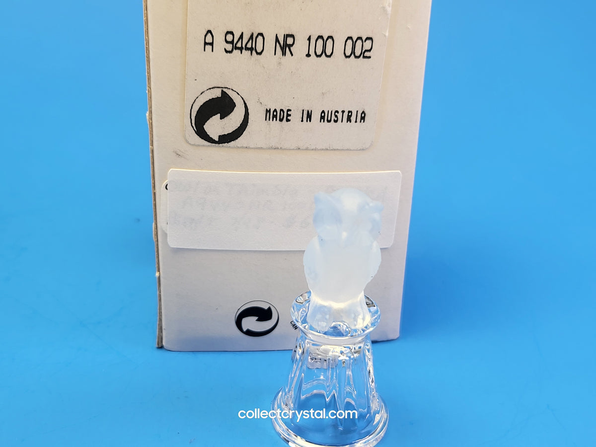 OWL on Thimble Base #  012007 OR 9440 100 002 Bird - Crystal Colors