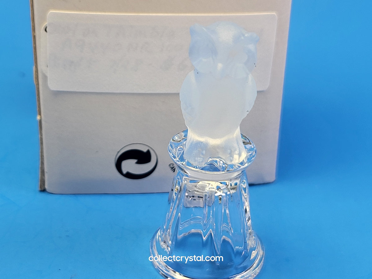 OWL on Thimble Base #  012007 OR 9440 100 002 Bird - Crystal Colors
