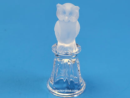 OWL on Thimble Base #  012007 OR 9440 100 002 Bird - Crystal Colors