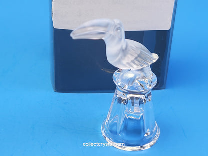 TOUCAN on Thimble Base # 9440 000 004  Parrot Bird - Crystal Colors