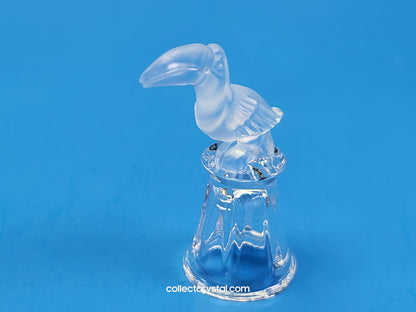 TOUCAN on Thimble Base # 9440 000 004  Parrot Bird - Crystal Colors