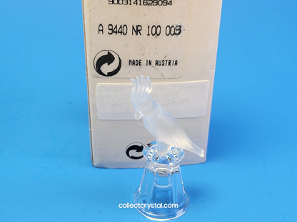 Cockatoo on Thimble Base 9440 100 0005 Parrot Bird - Crystal Colors