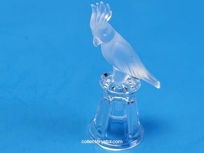 Cockatoo on Thimble Base 9440 100 0005 Parrot Bird - Crystal Colors