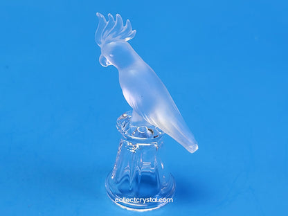 Cockatoo on Thimble Base 9440 100 0005 Parrot Bird - Crystal Colors
