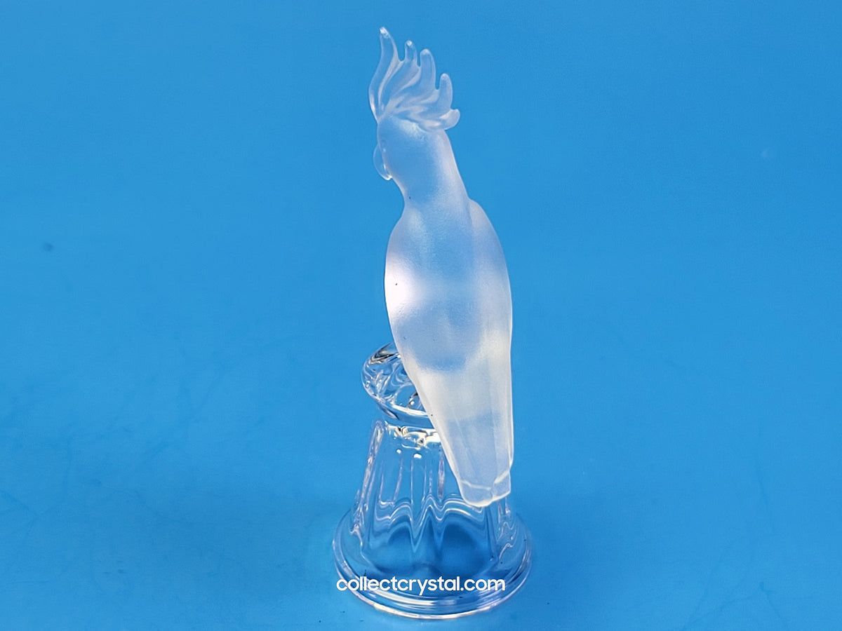 Cockatoo on Thimble Base 9440 100 0005 Parrot Bird - Crystal Colors