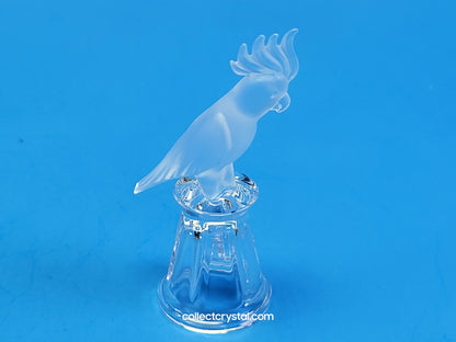 Cockatoo on Thimble Base 9440 100 0005 Parrot Bird - Crystal Colors