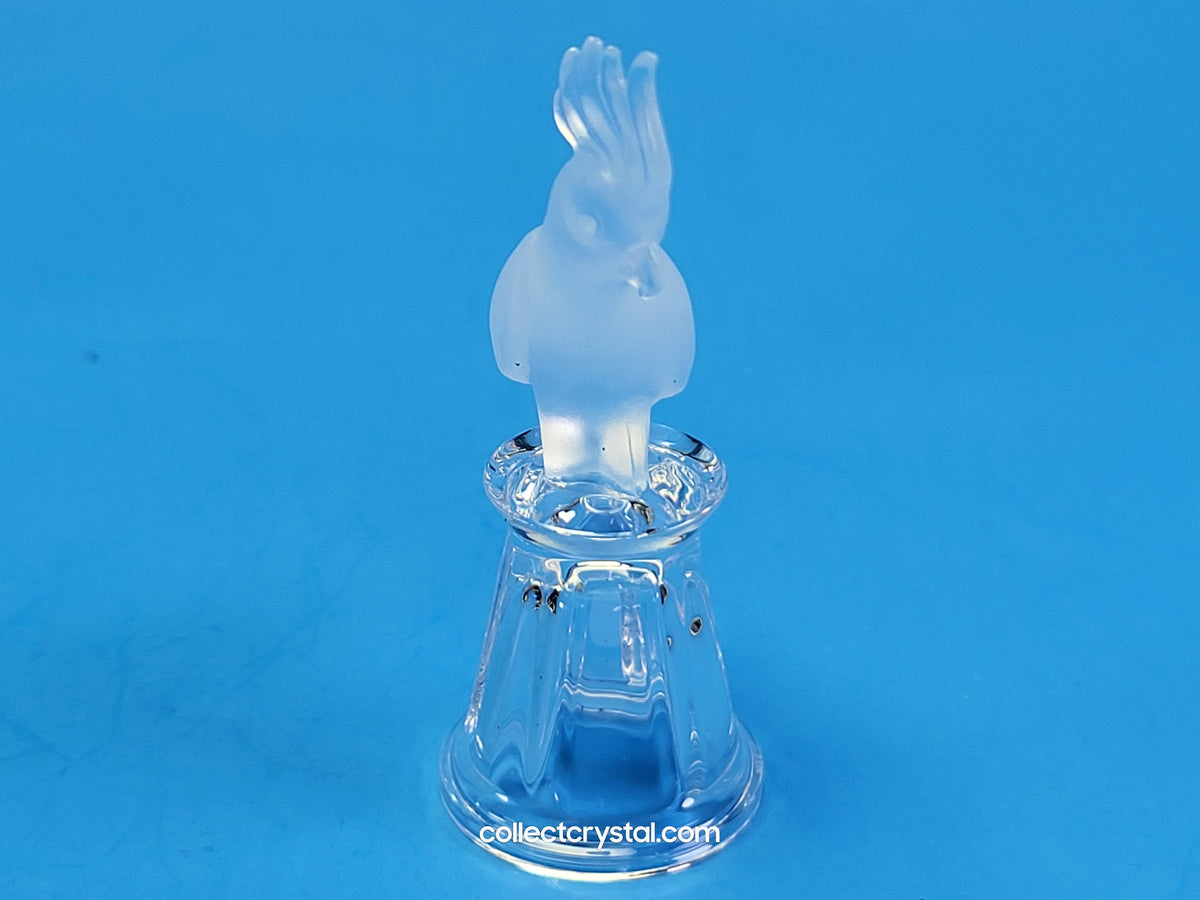 Cockatoo on Thimble Base 9440 100 0005 Parrot Bird - Crystal Colors