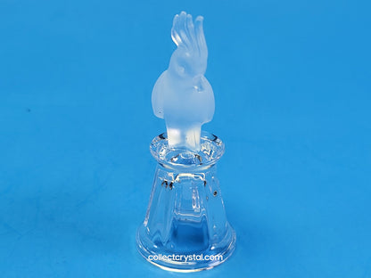 Cockatoo on Thimble Base 9440 100 0005 Parrot Bird - Crystal Colors
