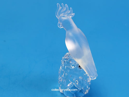Cockatoo on Thimble Base #  012007 Parrot Bird - Crystal Colors