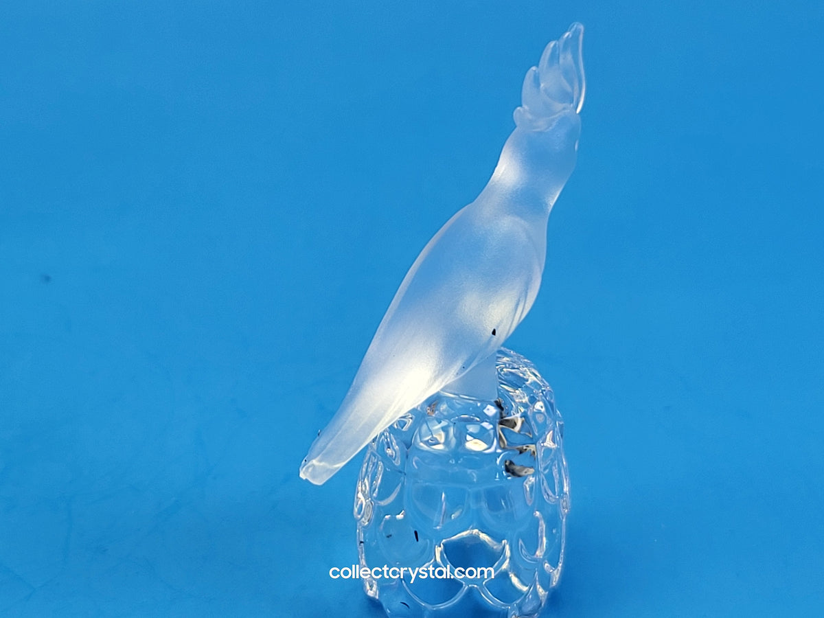 Cockatoo on Thimble Base #  012007 Parrot Bird - Crystal Colors