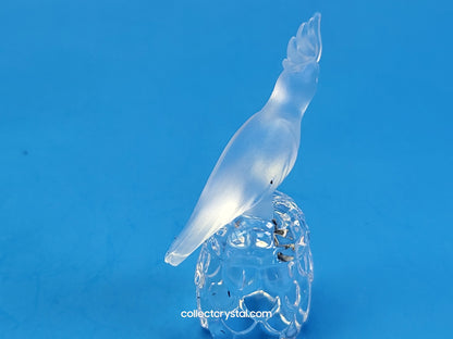 Cockatoo on Thimble Base #  012007 Parrot Bird - Crystal Colors