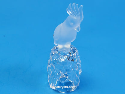 Cockatoo on Thimble Base #  012007 Parrot Bird - Crystal Colors