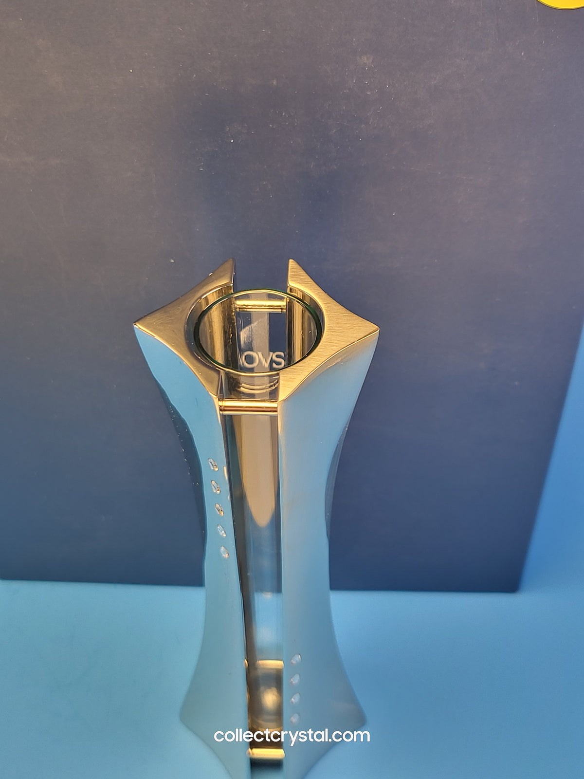 Swarovski Retail Store Window Display Piece never sold.  Rhodium Crystal Vase