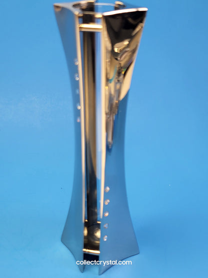 Swarovski Retail Store Window Display Piece never sold.  Rhodium Crystal Vase