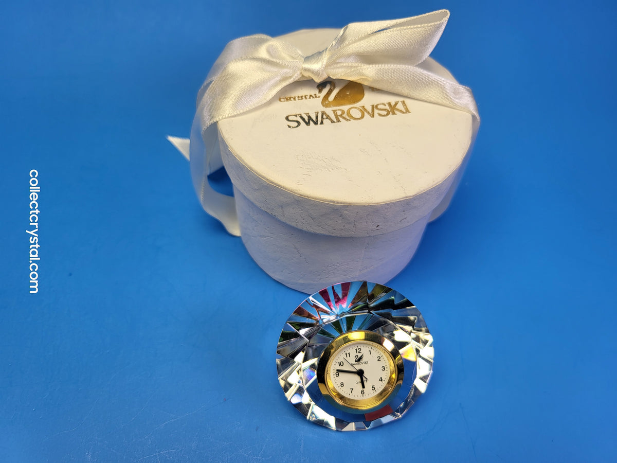 Swarovski - Round Desk Clock Mini Crystal Time Special Variation of Belle Epoque