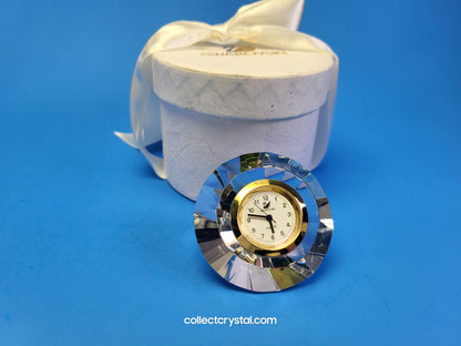 Swarovski - Round Desk Clock Mini Crystal Time Special Variation of Belle Epoque